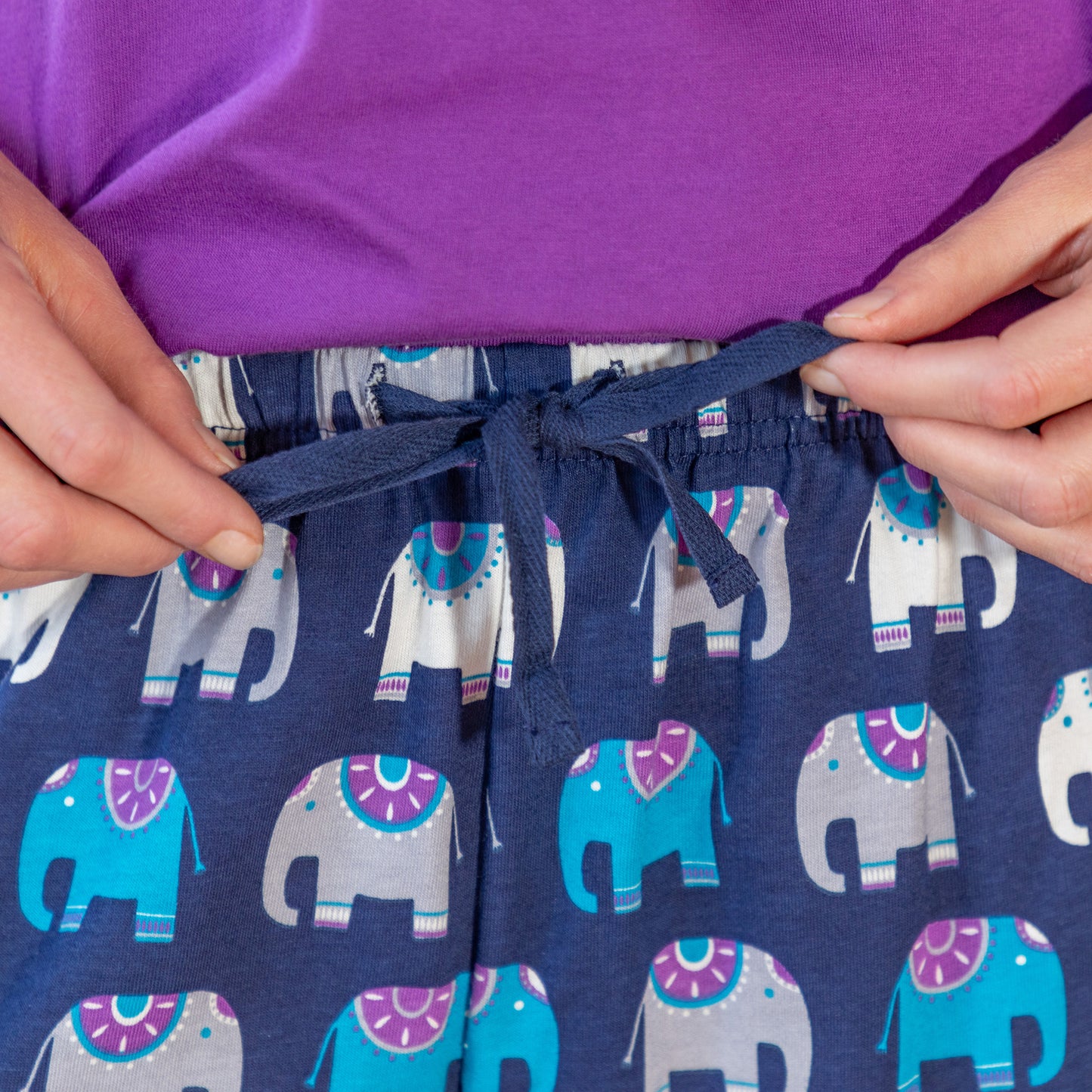 Elephant Fun Pajama Shorts Set