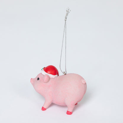 Lucky Pink Pig Ornament