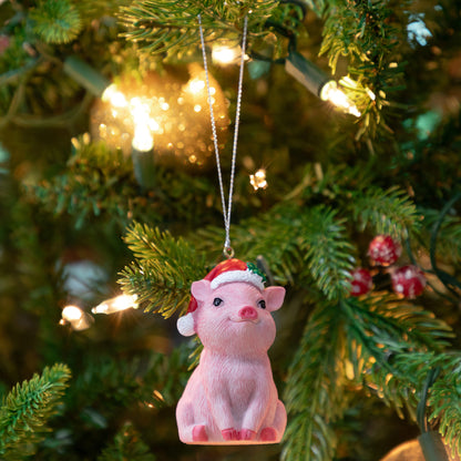 Lucky Pink Pig Ornament