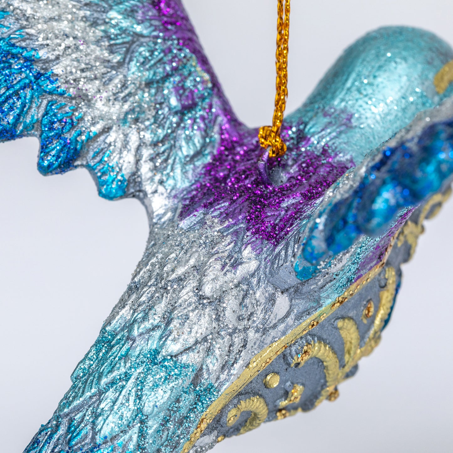 Colorful Beaded Hummingbird Ornament