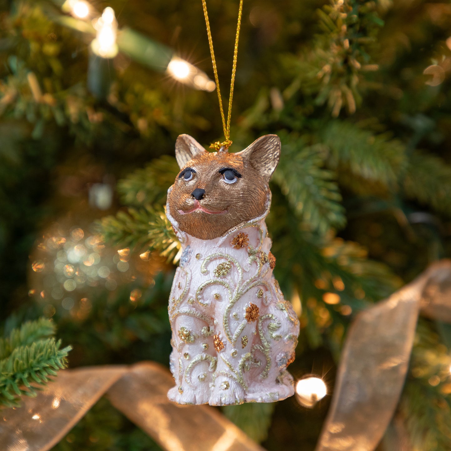 Cute Cat Beaded Ornament