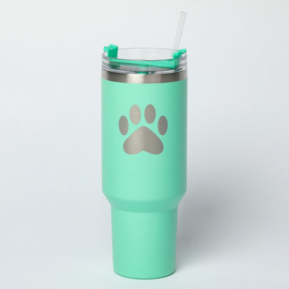 Paw Print Vacuum Sealed Stainless Steel Tumbler - 40 oz