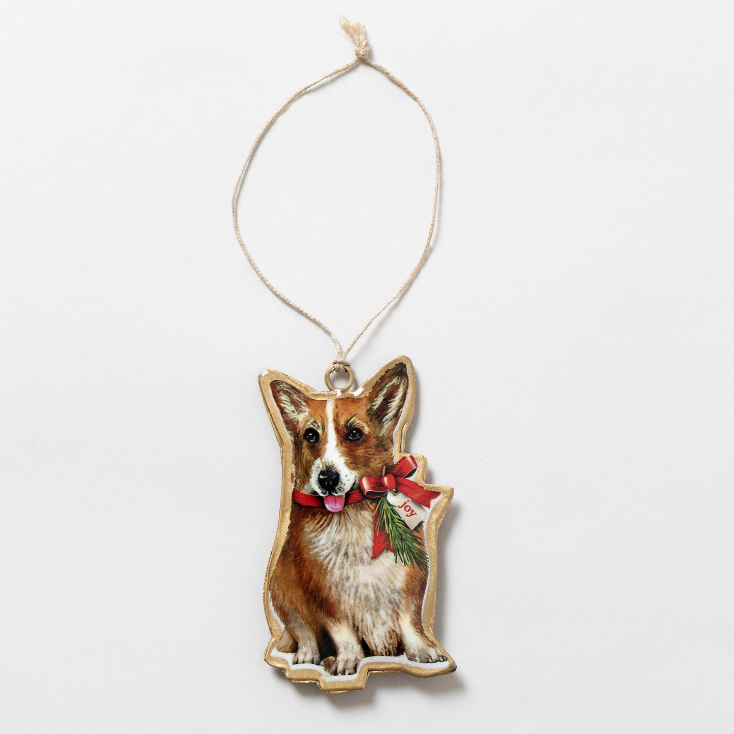 Corgi Love Metal Ornament