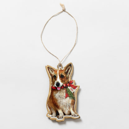 Corgi Love Metal Ornament