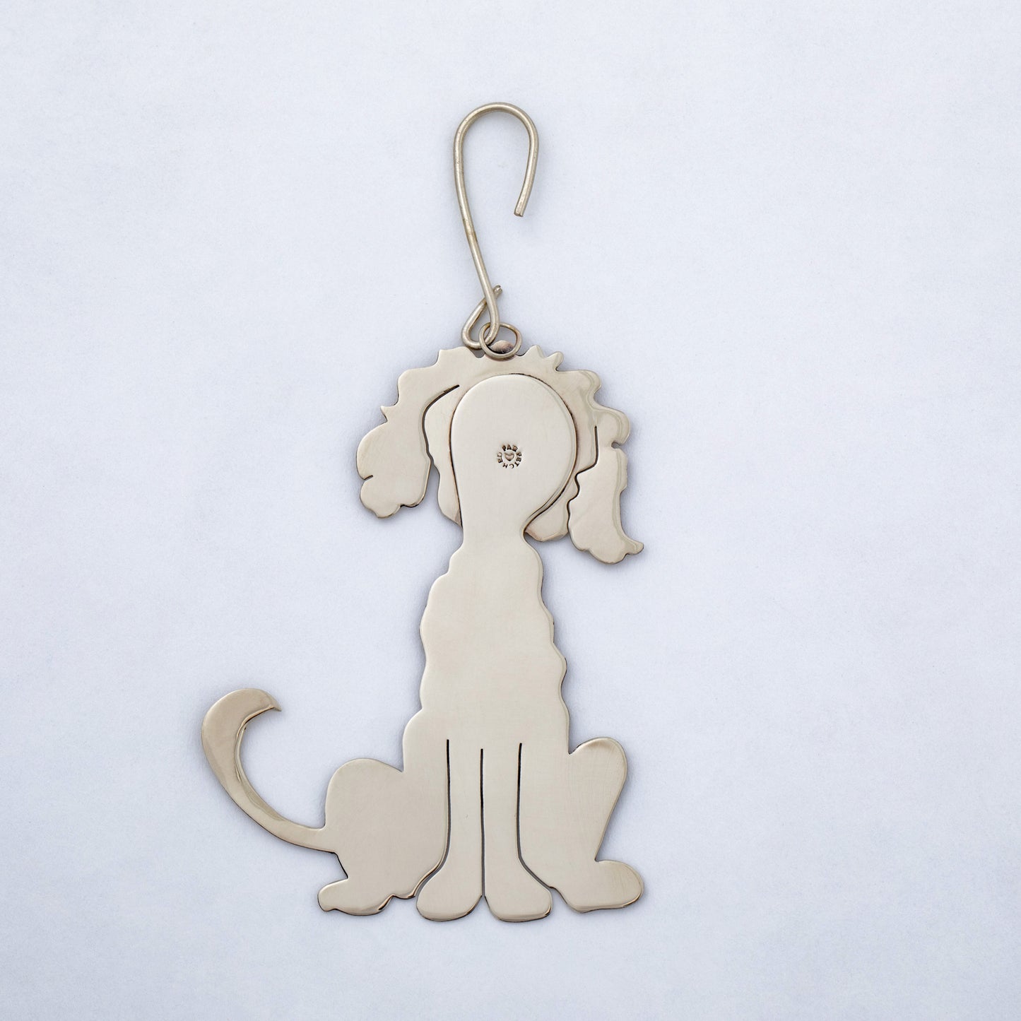 Fluffy Dog Mixed Metal Ornament