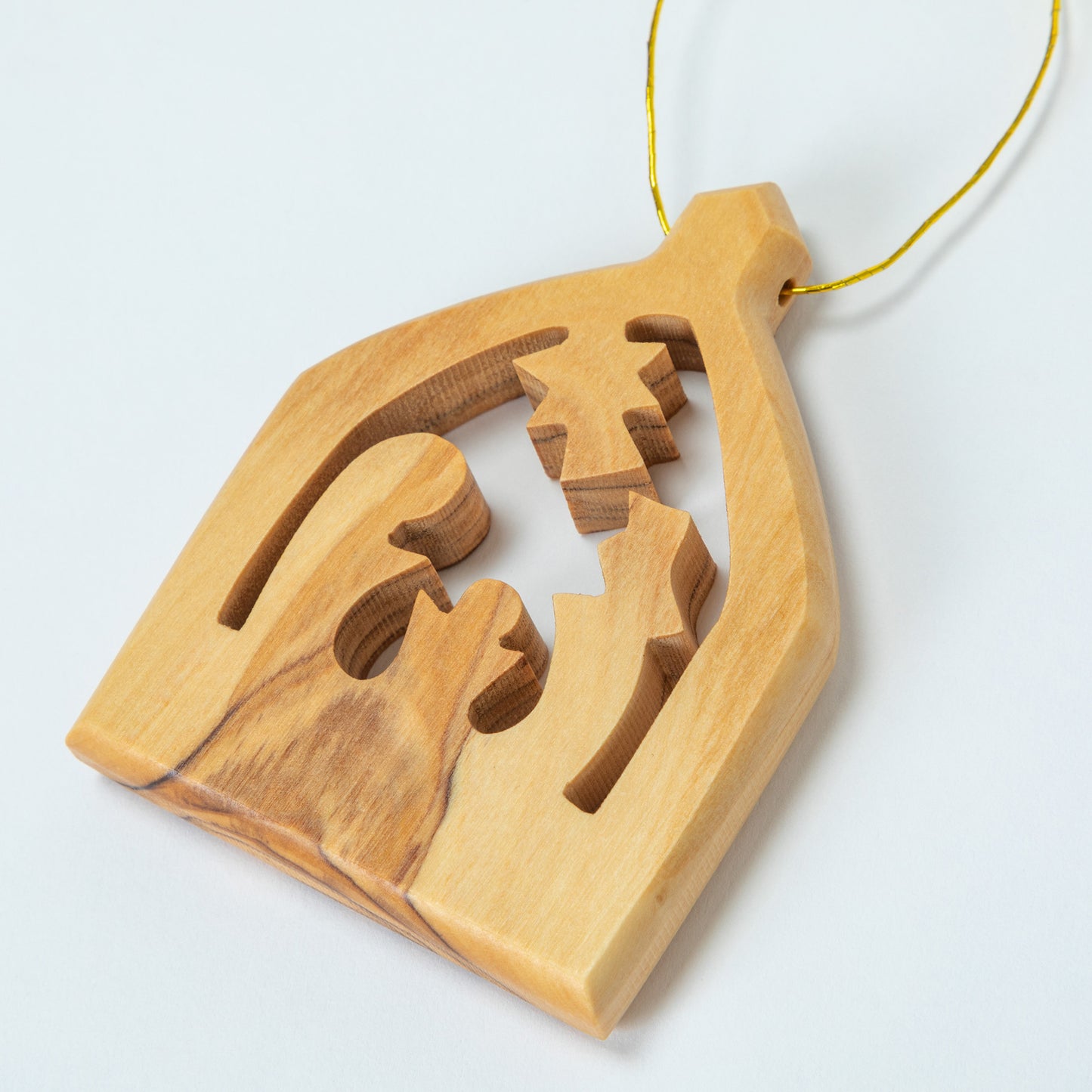 Hand Carved Olive Wood Ornament