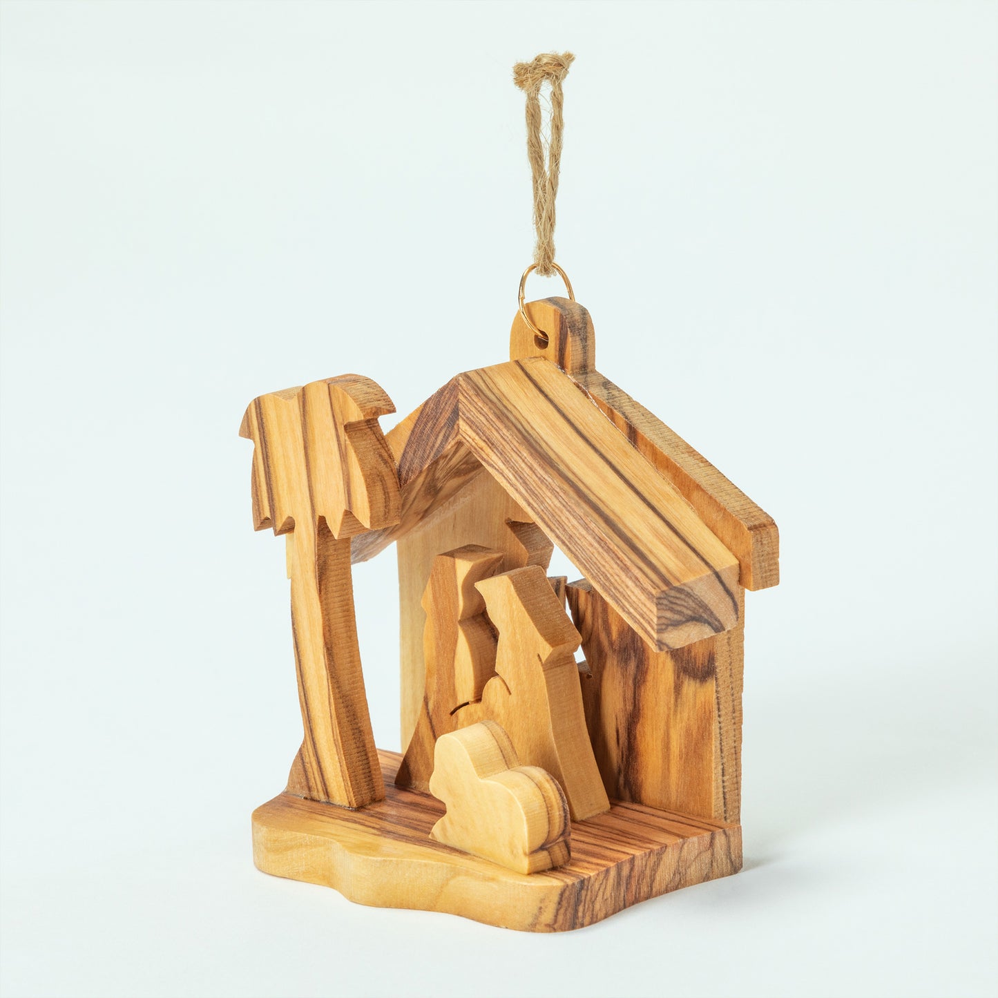 Hand-Carved Olive Wood Ornament