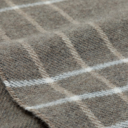 Ukrainian Merino Wool & Cashmere Plaid Scarf