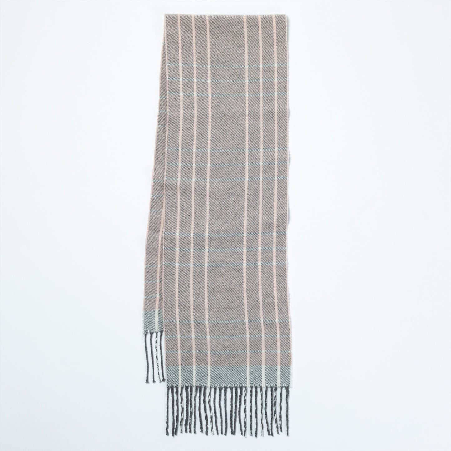 Ukrainian Merino Wool & Cashmere Plaid Scarf