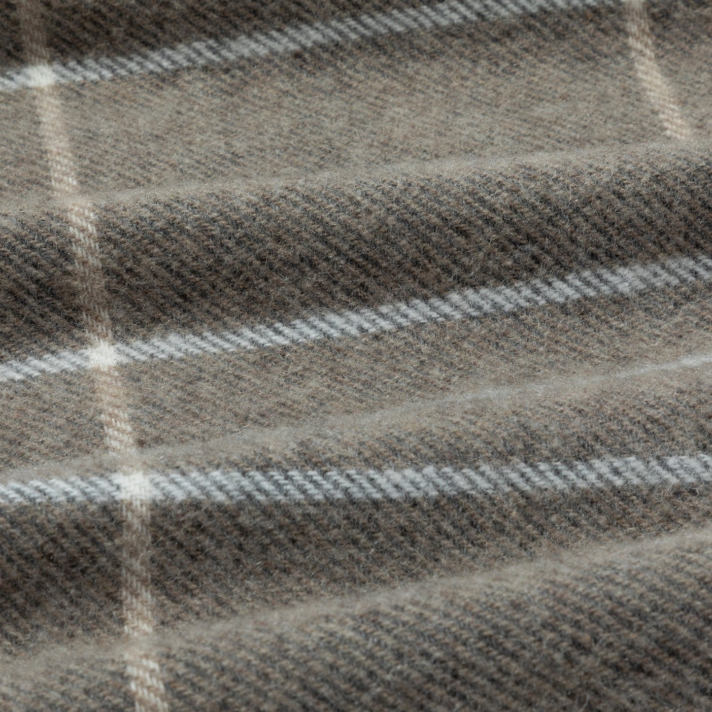 Ukrainian Merino Wool & Cashmere Plaid Shawl
