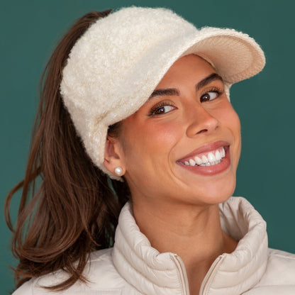 Paw Print Warm Ponytail Baseball Hat