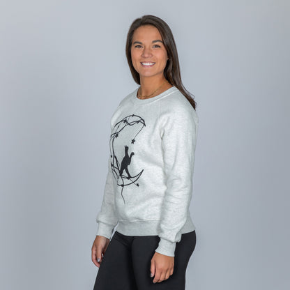 Moon Star Cat Crew Sweatshirt