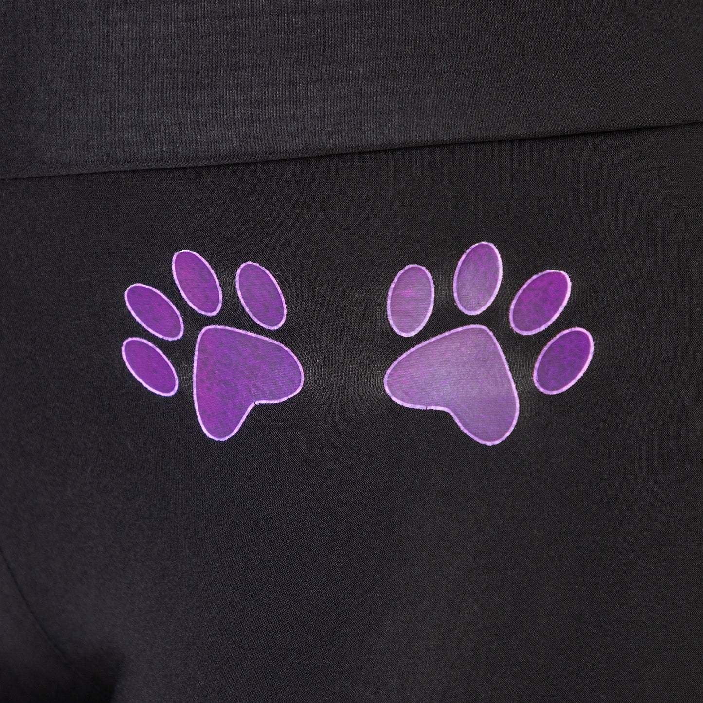 Paw Print Fleece-Lined Leggings