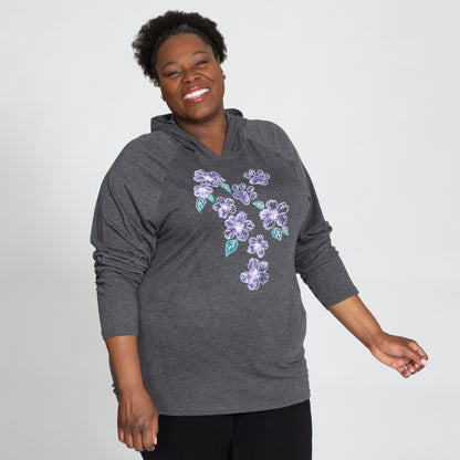 Hibiscus & Paws Ladies Hooded Tunic