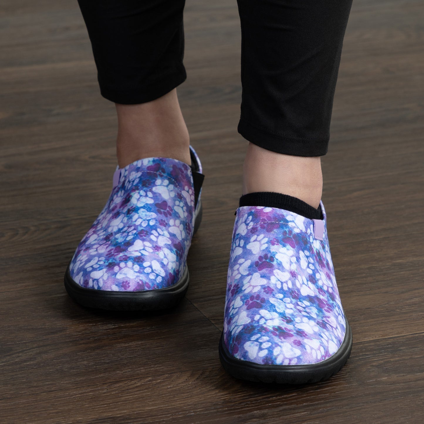 Lightweight Comfort Paw Print Slip-On Shoes