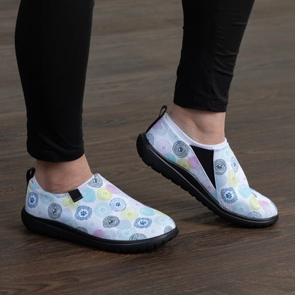 Lightweight Comfort Paw Print Slip-On Shoes