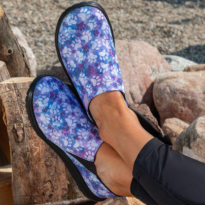 Lightweight Comfort Paw Print Slip-On Canvas Shoes