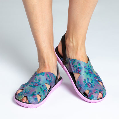 Paw Print Slingback Summer Sandals