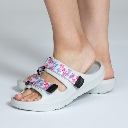 Paw Prints Velcro Slide Sandals