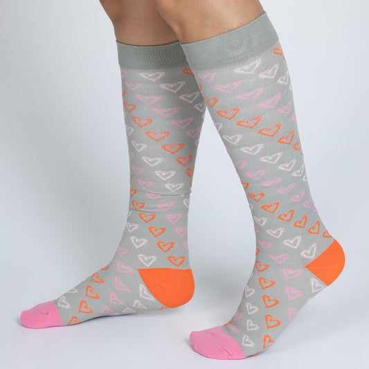 Fun Print No Slip Moderate Compression Socks