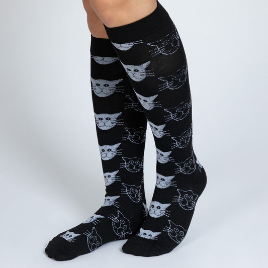 Fun Print No Slip Moderate Compression Socks