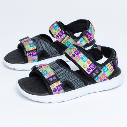 Paw Print Adjustable Comfort Sandals