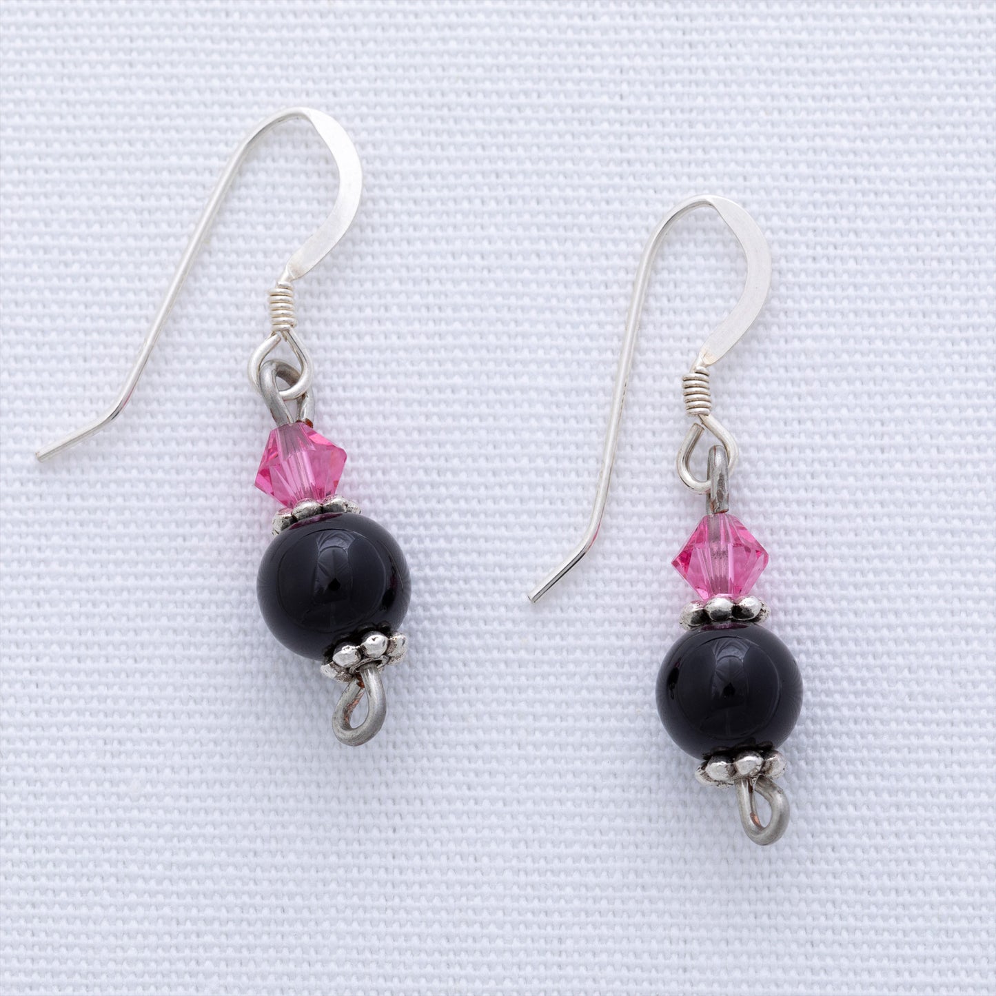 Simple Amethyst Bead Earrings