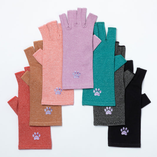 Paw Print Compression Gloves