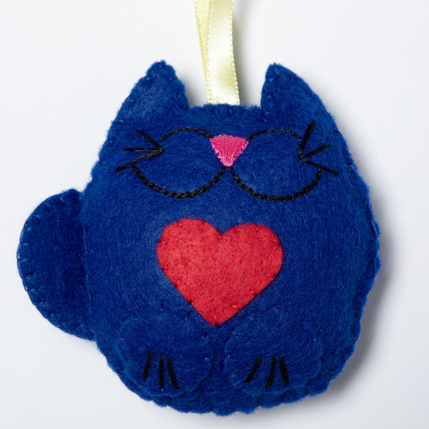 Stuffed Cat Ornaments - Set of 3