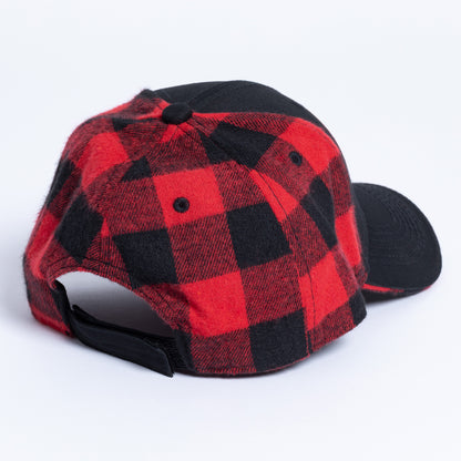 Paw Print Plaid Baseball Hat