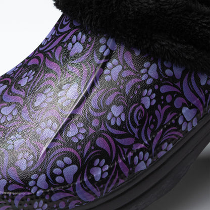 Paw Print Indoor/Outdoor Clog Slipper Shoes