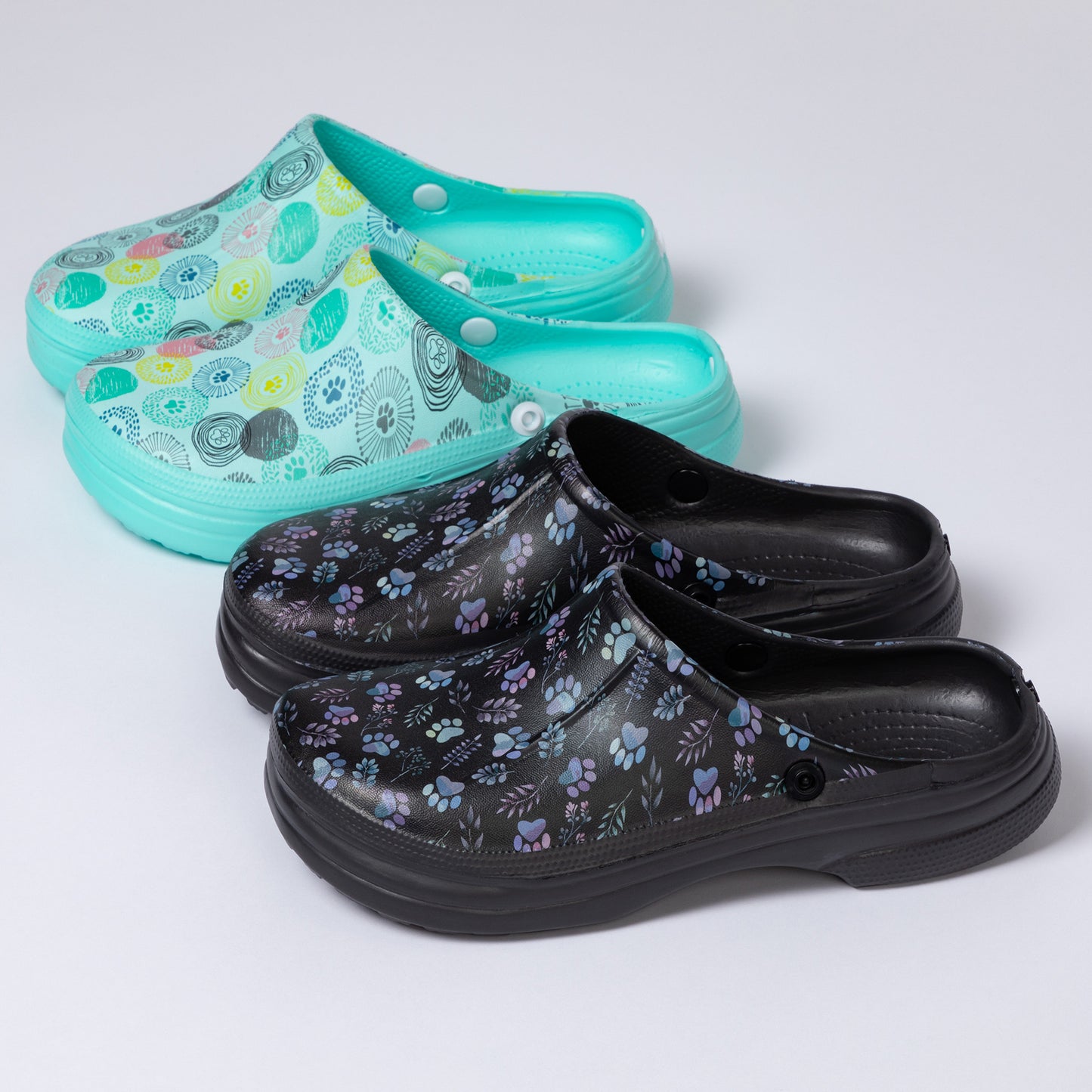 Paw Print Indoor/Outdoor Slide Slippers