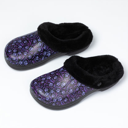 Paw Print Indoor/Outdoor Clog Slipper Shoes