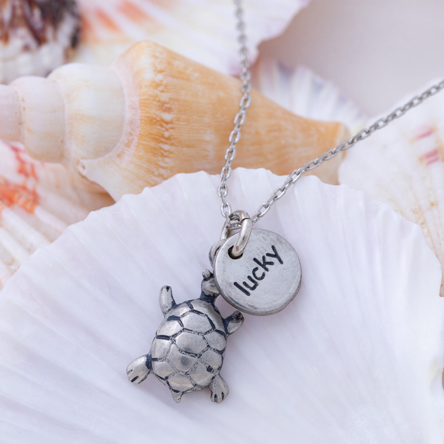 Under the Sea Pewter Necklace