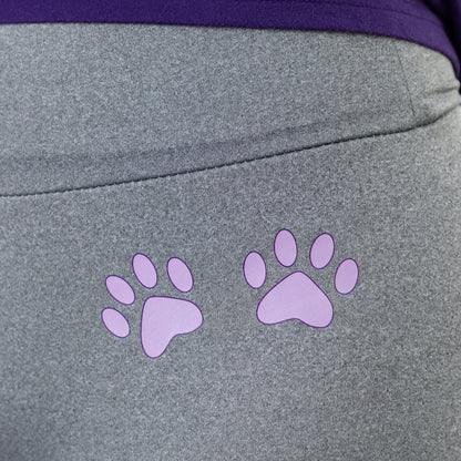 Paw Print Fleece-Lined Leggings