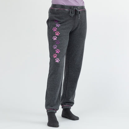 Walking Paws Burnout Sweatpants with Pockets