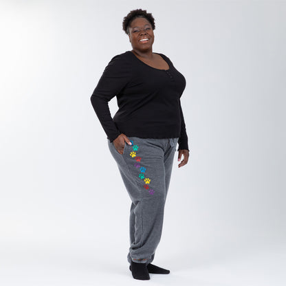 Walking Paws Burnout Sweatpants with Pockets