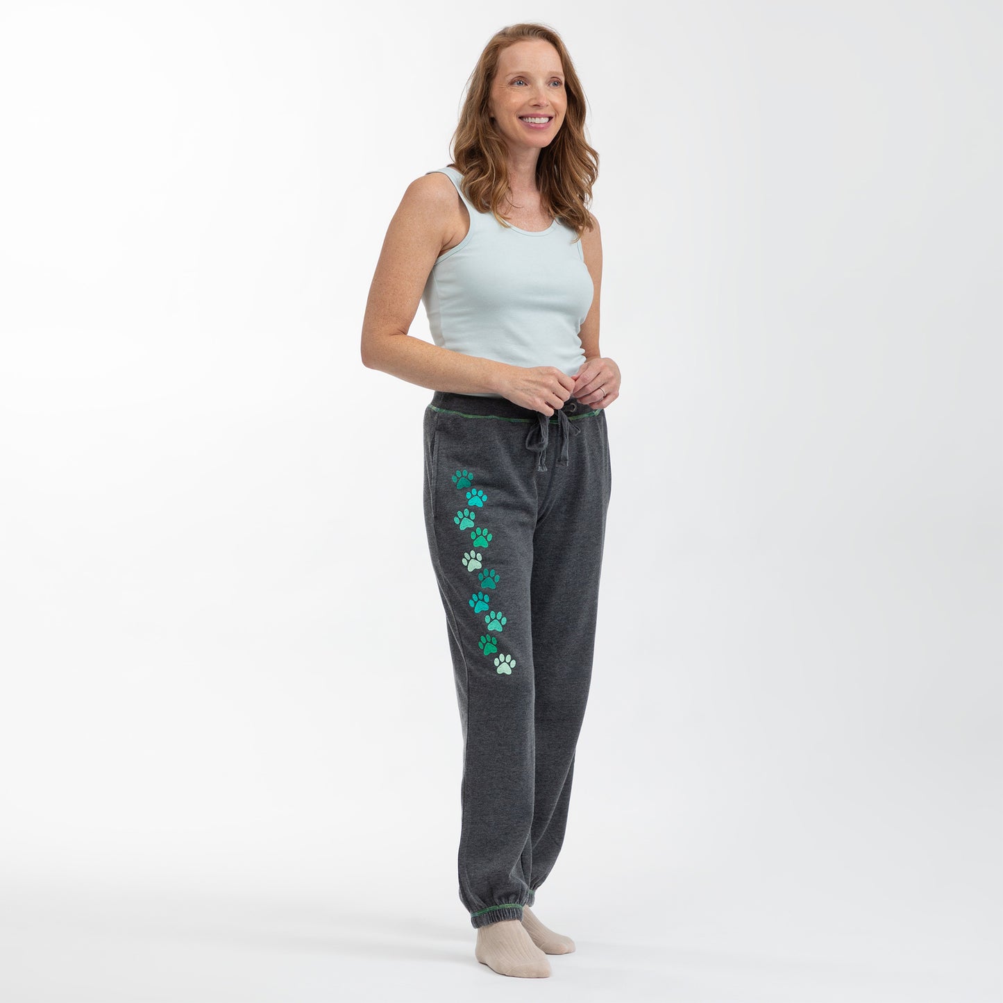 Walking Paws Burnout Sweatpants with Pockets