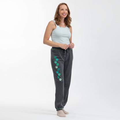 Walking Paws Burnout Sweatpants with Pockets