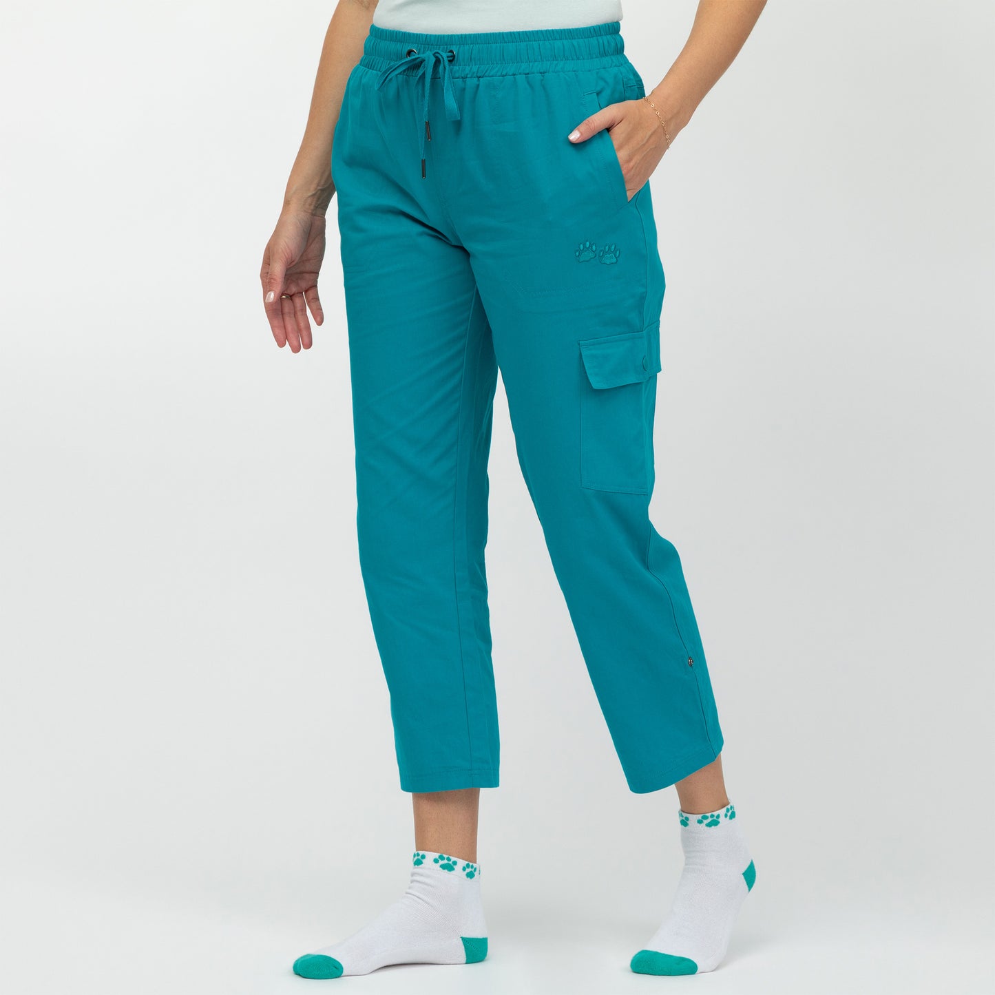 Paw Print Convertible Pants