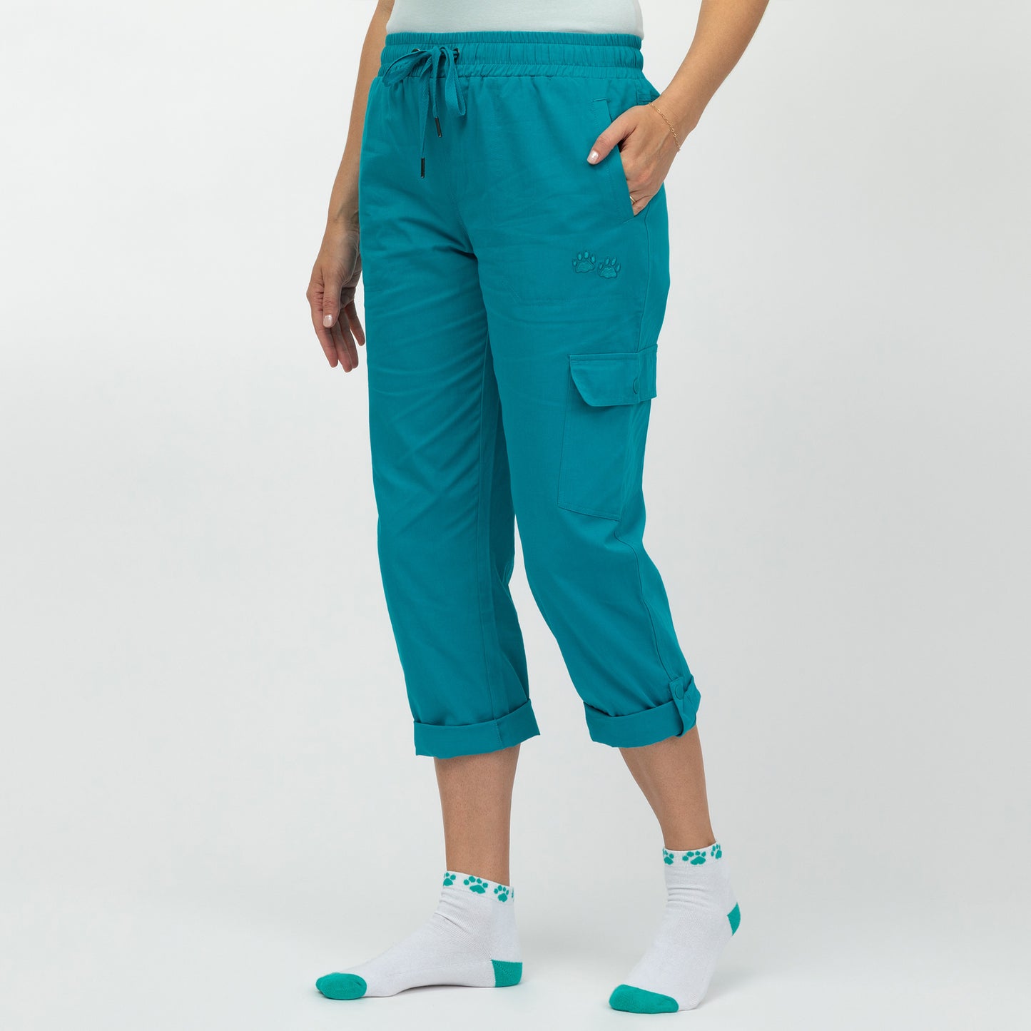 Paw Print Convertible Pants