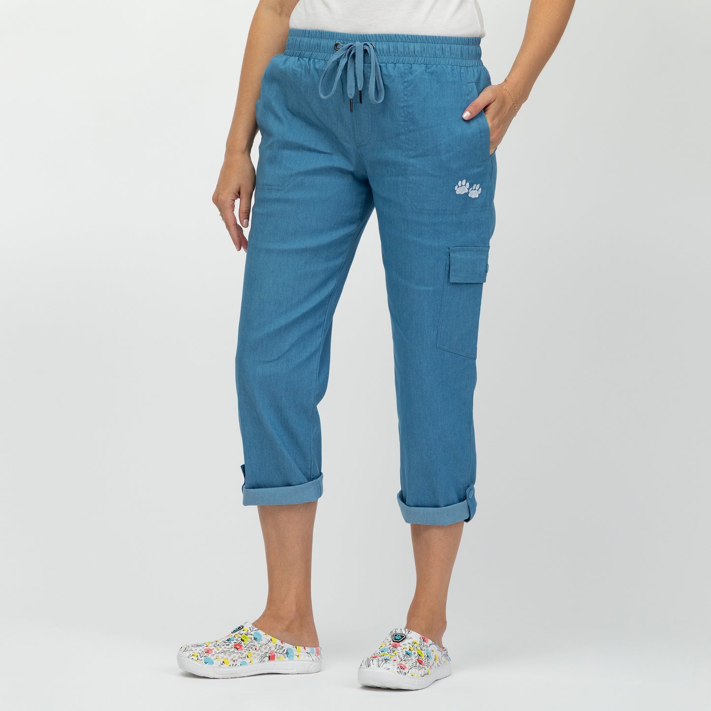Paw Print Convertible Pants