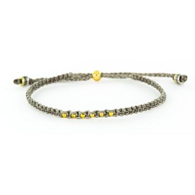 Light Gray Woven Adjustable Bracelet