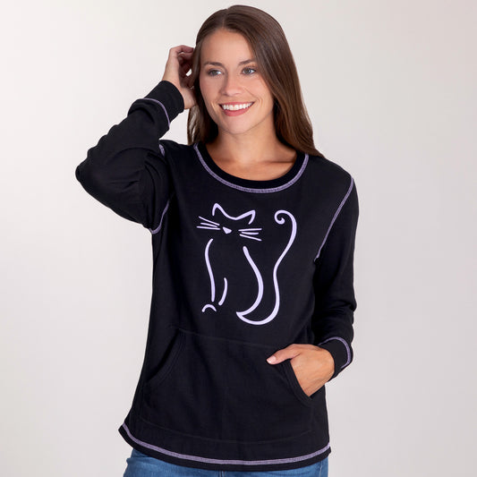 Pet Sketch Thermal Long Sleeve Top