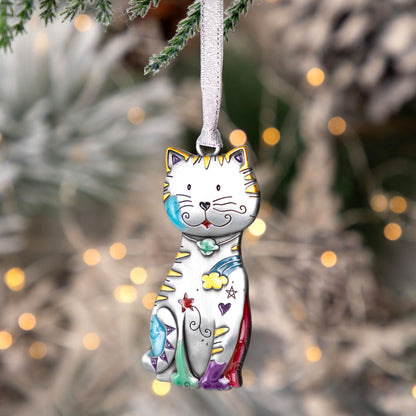 Color Pop Kitty & Dog Ornament