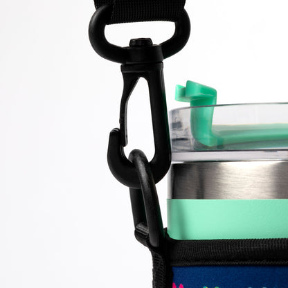 Paw Print Tumbler Carrier with Zippered Pockets