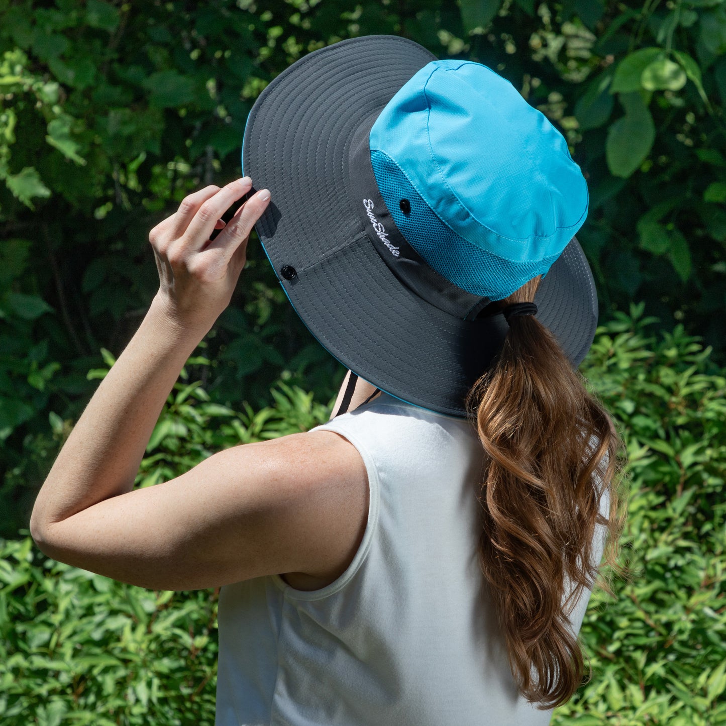 Breathable Sun Hat With Ponytail Hole