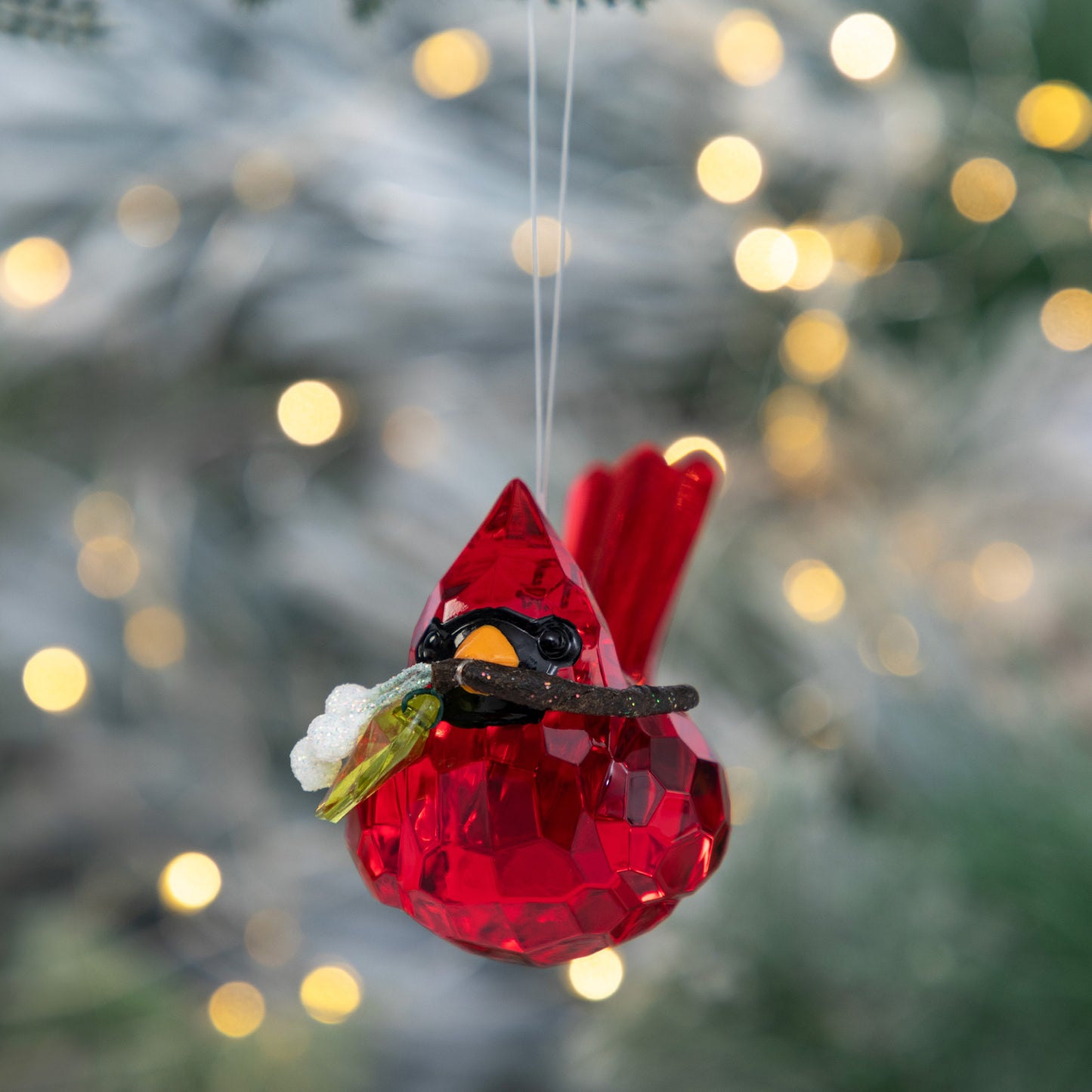 Sweet Birds & Mistletoe Sparkle Ornament