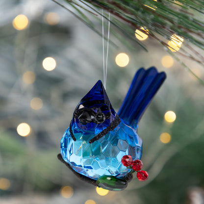 Sweet Birds & Mistletoe Sparkle Ornament