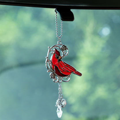 Colorful Animal Sun Catcher Faux Stained Glass Car Charm Decoration